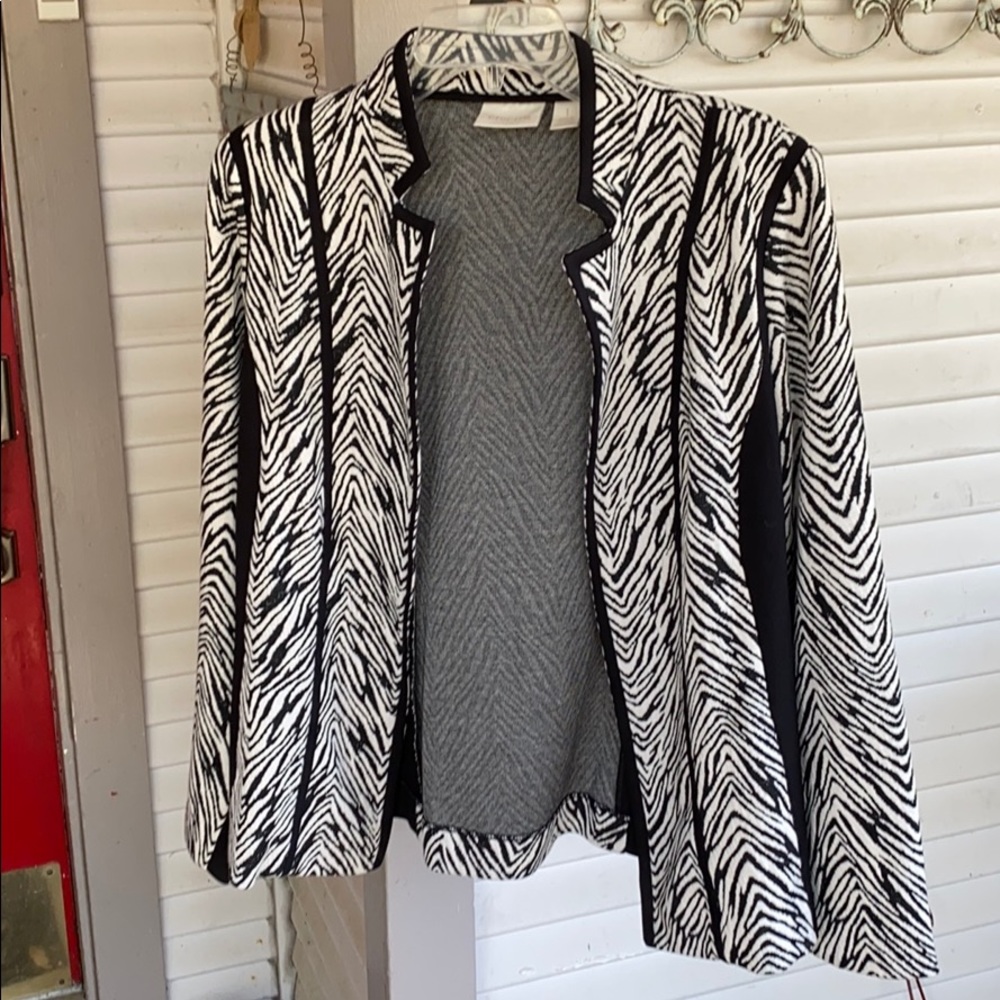 Chico’s animal print fashion blazer